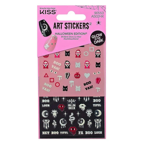 KISS Nail Art Stickers Halloween Edition, 90553 AS02HX Dancing Ghost - A1 Great Deals - Kiss Nail Products - 731509905533