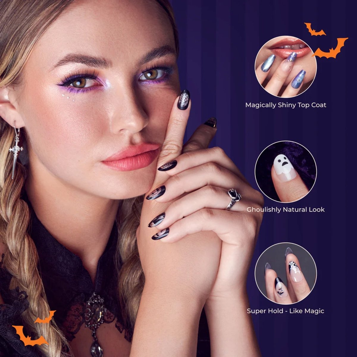 KISS Voguish Fantasy Glow in the Dark Nails, 93144 FV18X Jugglers - A1 Great Deals - Kiss Nail Products - 731509931440
