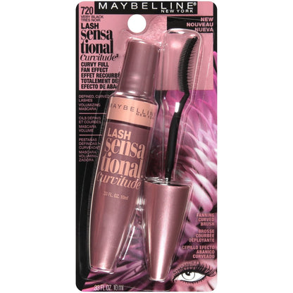 Maybelline New York Lash Sensational Curvitude Washable Mascara, 720 Very Black, 0.33 fl. oz. - A1 Great Deals - Maybelline New York - 041554496192