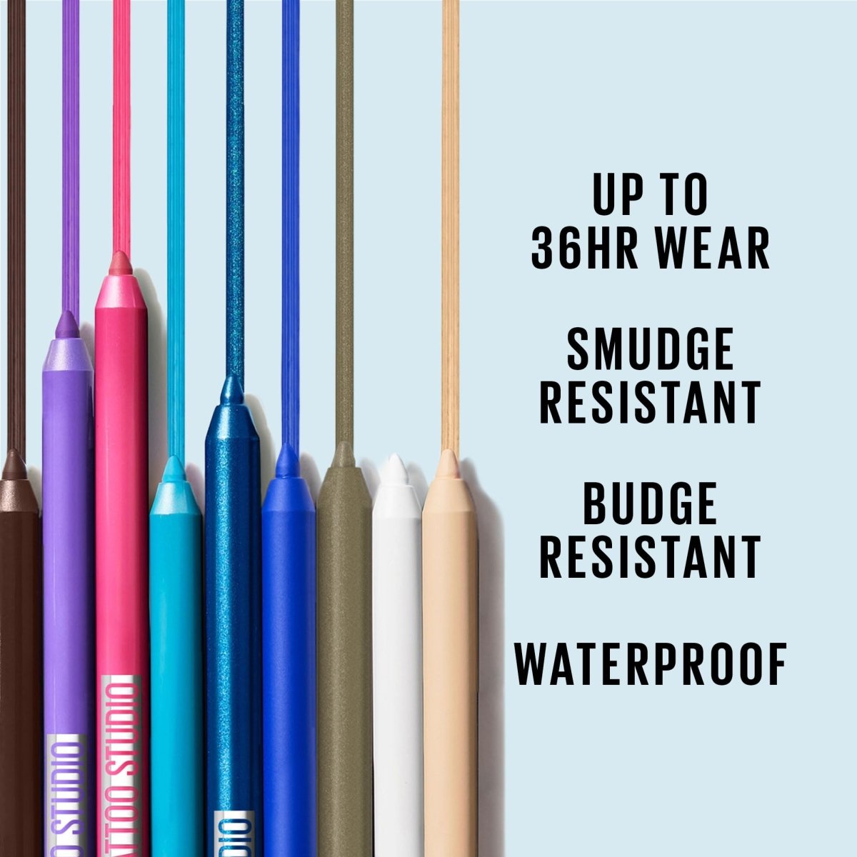 Maybelline New York Tattoo Studio Long Lasting Sharpenable Eyeliner Pencil, Rose Quartz 0.04 oz - A1 Great Deals - Maybelline New York - 041554078947