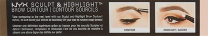 NYX Cosmetics Professional Makeup Sculpt & Highlight Brow Contour - A1 Great Deals - NYX Cosmetics - 800897846145