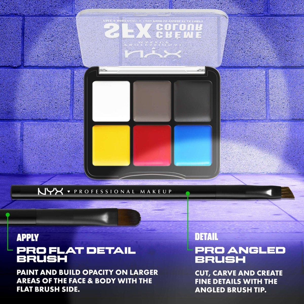 NYX Professional Makeup SFX Face & Body Paint, 01 Primary - A1 Great Deals - NYX Cosmetics - 800897262266