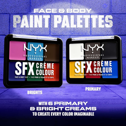 NYX Professional Makeup SFX Face & Body Paint, 02 Brights - A1 Great Deals - NYX Cosmetics - 800897262273