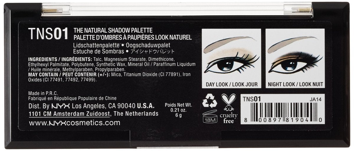 NYX Professional Makeup The Natural Shadow Palette, 0.21 Ounce - A1 Great Deals - NYX Cosmetics - 885951459158