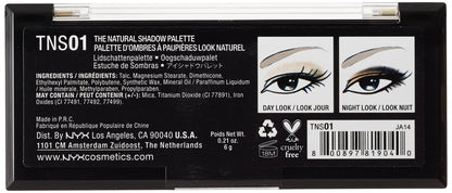 NYX Professional Makeup The Natural Shadow Palette, 0.21 Ounce - A1 Great Deals - NYX Cosmetics - 885951459158