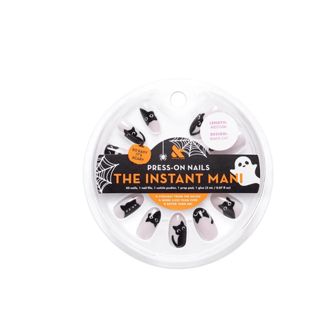 Olive & June Instant Mani Halloween Press - on Nails, Black Cat - A1 Great Deals - Olive & June - 810116249565