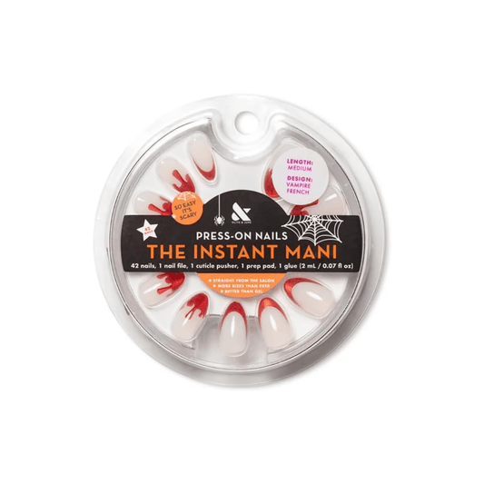 Olive & June Instant Mani Halloween Press - on Nails, Vampire French - A1 Great Deals - Olive & June - 810116242498