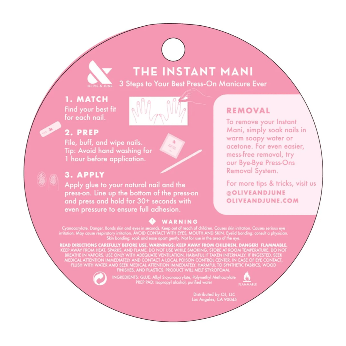 Olive & June Instant Mani Halloween Press - on Nails, Velvet Ink - A1 Great Deals - Olive & June - 810116247868