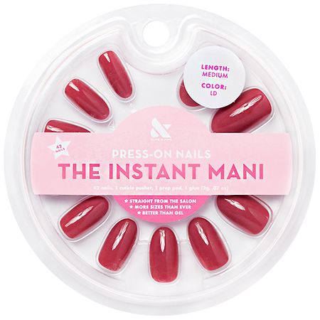 Olive & June The Instant Mani Press - On Nails LD, Oval Medium, 1.0 set - A1 Great Deals - Olive & June - 810116241408