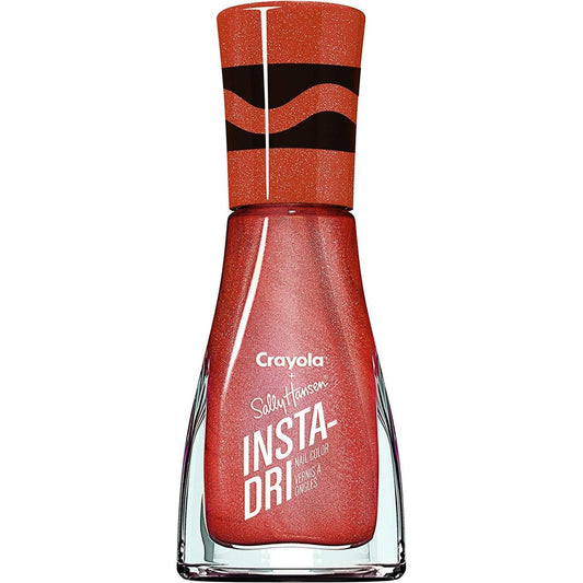 Sally Hansen Insta - Dri Nail Polish x Crayola Metallic Collection, 605 Alloy Orange, 0.31 fl oz - A1 Great Deals - Sally Hansen - 074170459050