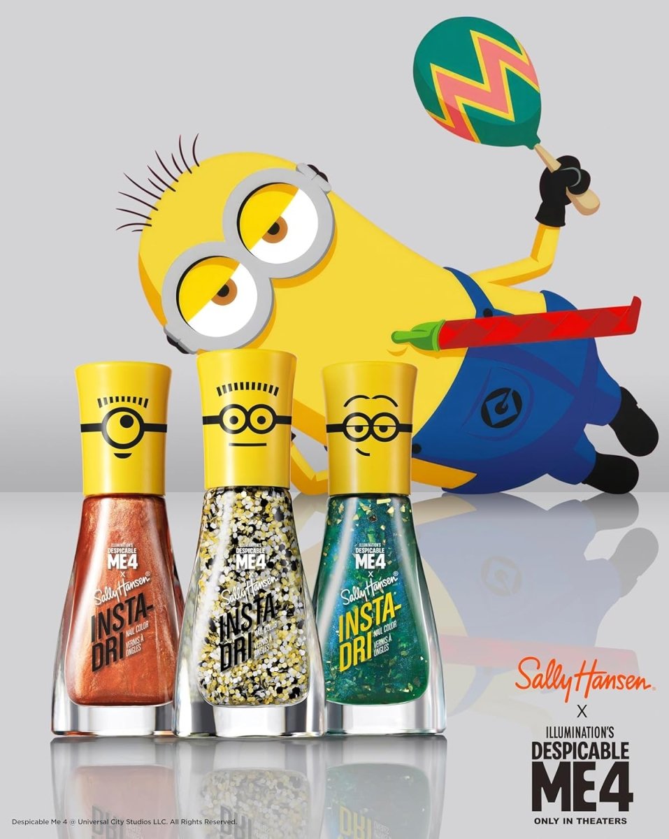 Sally Hansen Insta - Dri x Despicable Me 4 Collection Nail Polish Duo, Gogglicious & Deeply Despicable - A1 Great Deals - Sally Hansen - 3616305728784