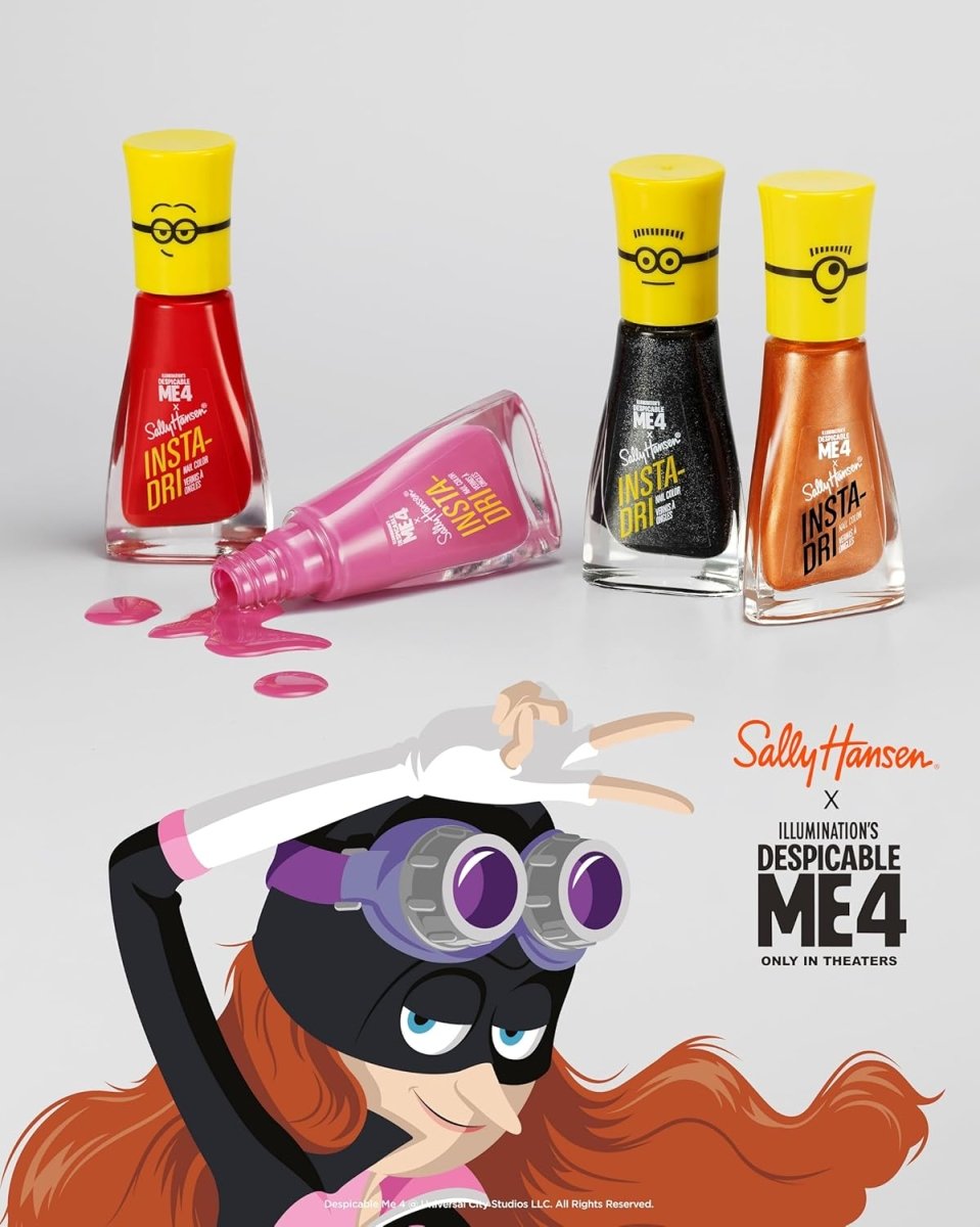 Sally Hansen Insta - Dri x Despicable Me 4 Collection Nail Polish Duo, Hella Yella & Blue All Over - A1 Great Deals - Sally Hansen - 3616305728777