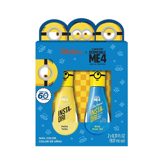 Sally Hansen Insta - Dri x Despicable Me 4 Collection Nail Polish Duo, Hella Yella & Blue All Over - A1 Great Deals - Sally Hansen - 3616305728777