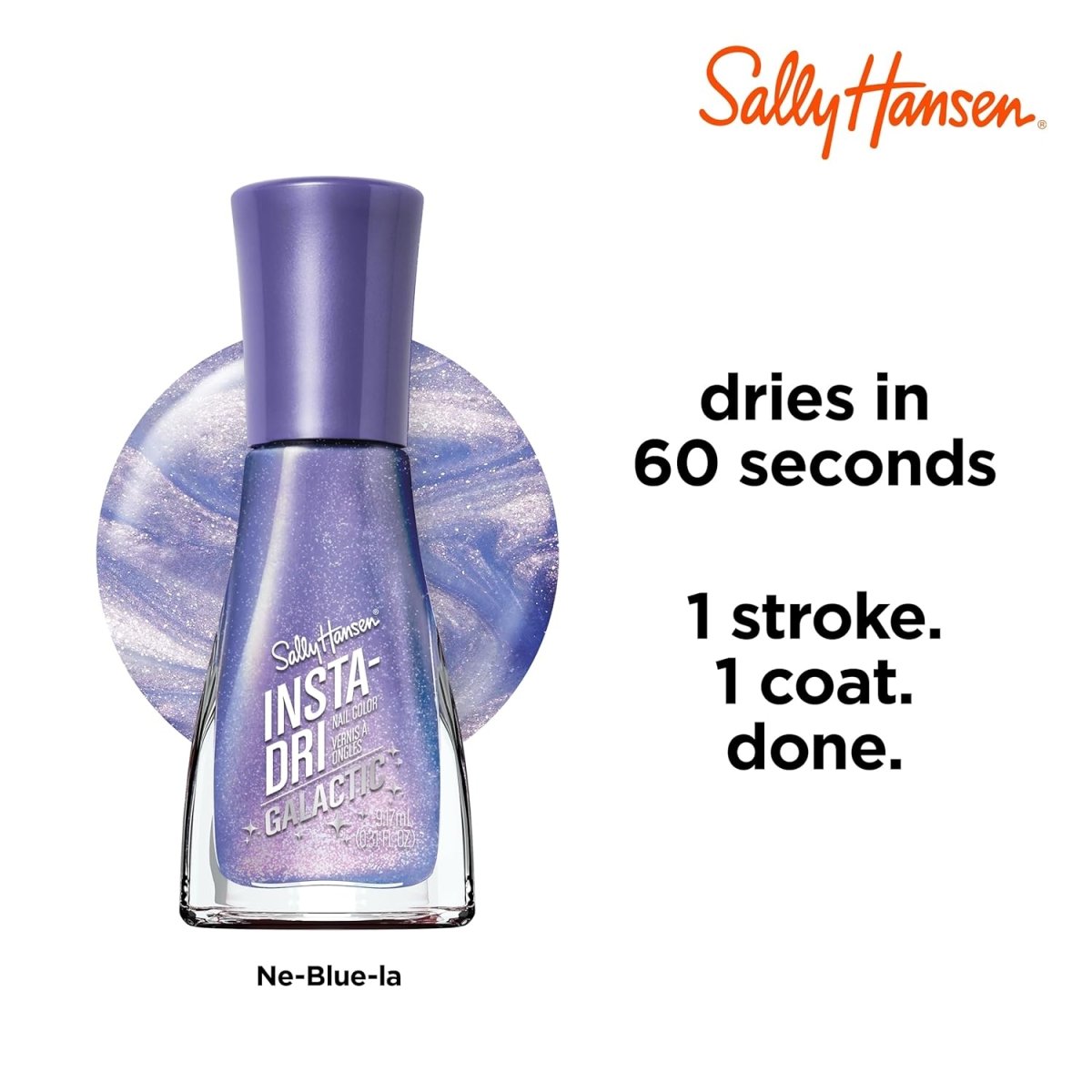 Sally Hansen Insta - Dri x Galactic Collection Nail Polish, 110 Ne - Blue - La - A1 Great Deals - Sally Hansen - 3616305704580