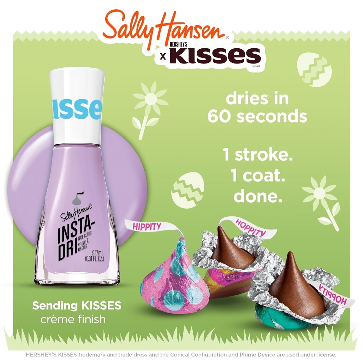 Sally Hansen Insta - Dri x Hershey's Kisses Collection Nail Polish, 728 Sending KISSES - A1 Great Deals - Sally Hansen - 3616305492364