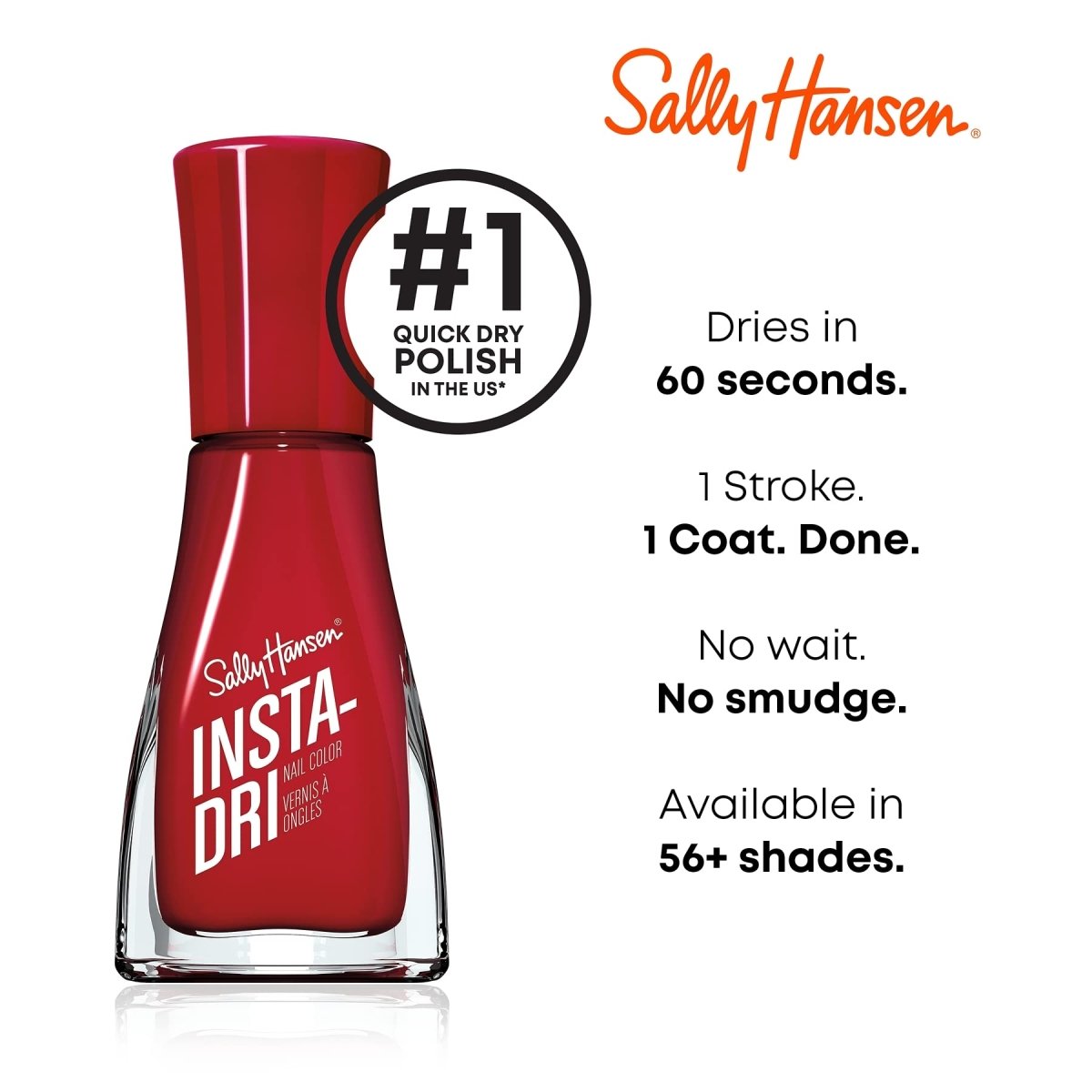 Sally Hansen Insta - Dri x PRIDE Collection Nail Polish, 747 Cherry - ish You - A1 Great Deals - Sally Hansen - 3616304533341