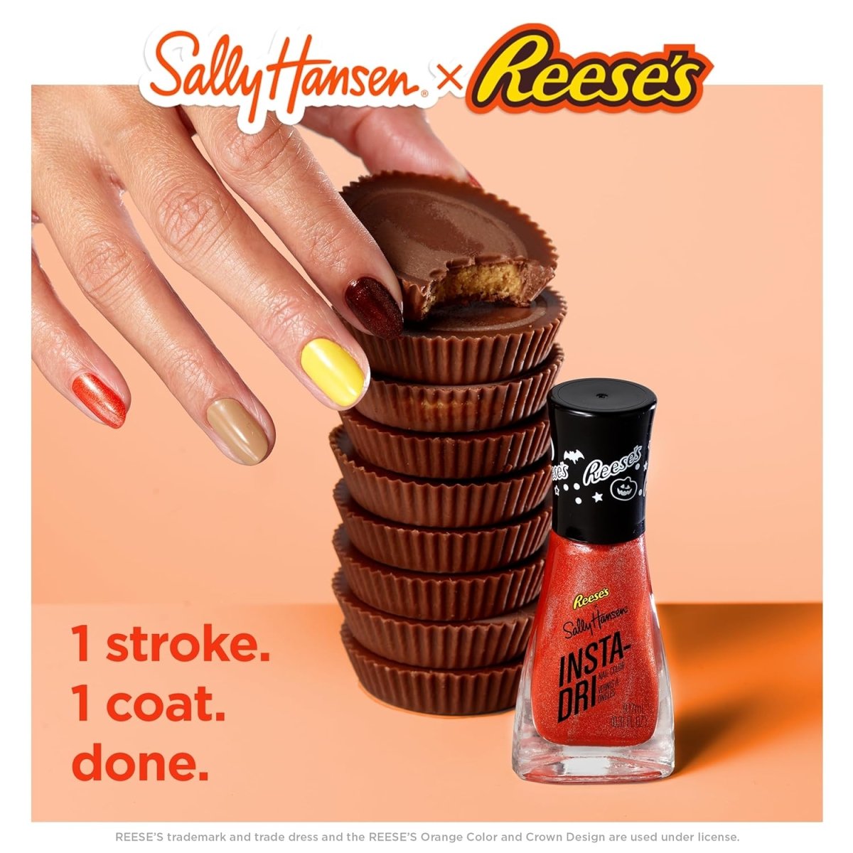 Sally Hansen Insta - Dri x Reese's Collection Nail Polish, 734 Delicious! - A1 Great Deals - Sally Hansen - 3616305497154