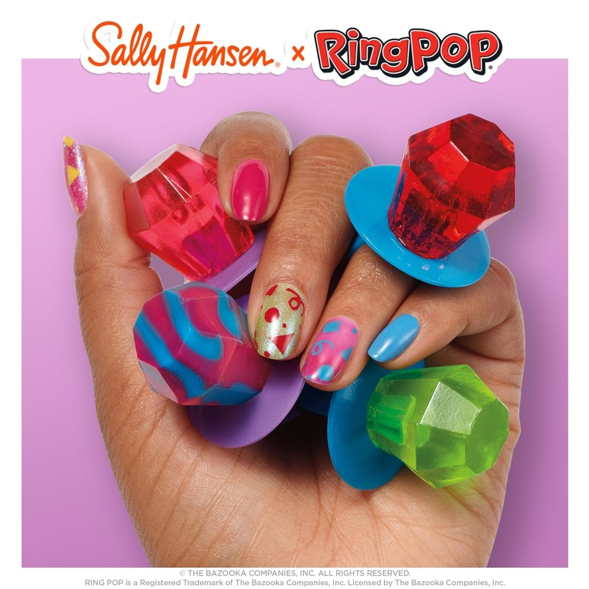 Sally Hansen Insta - Dri x Ring Pop Collection Nail Polish, 743 Grape Expectations, 0.31 fl oz - A1 Great Deals - Sally Hansen - 3616305501790