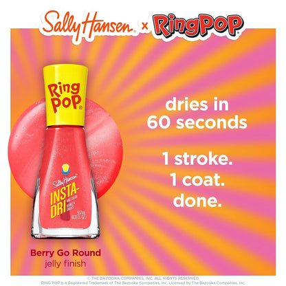 Sally Hansen Insta - Dri x Ring Pop Collection Nail Polish, 746 Berry Go Round, 0.31 fl oz - A1 Great Deals - Sally Hansen - 3616305501868