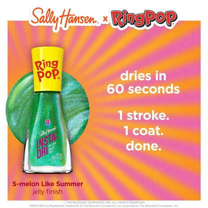 Sally Hansen Insta - Dri x Ring Pop Collection Nail Polish, 748 S - Melon Like Summer, 0.31 fl oz - A1 Great Deals - Sally Hansen - 3616305501837