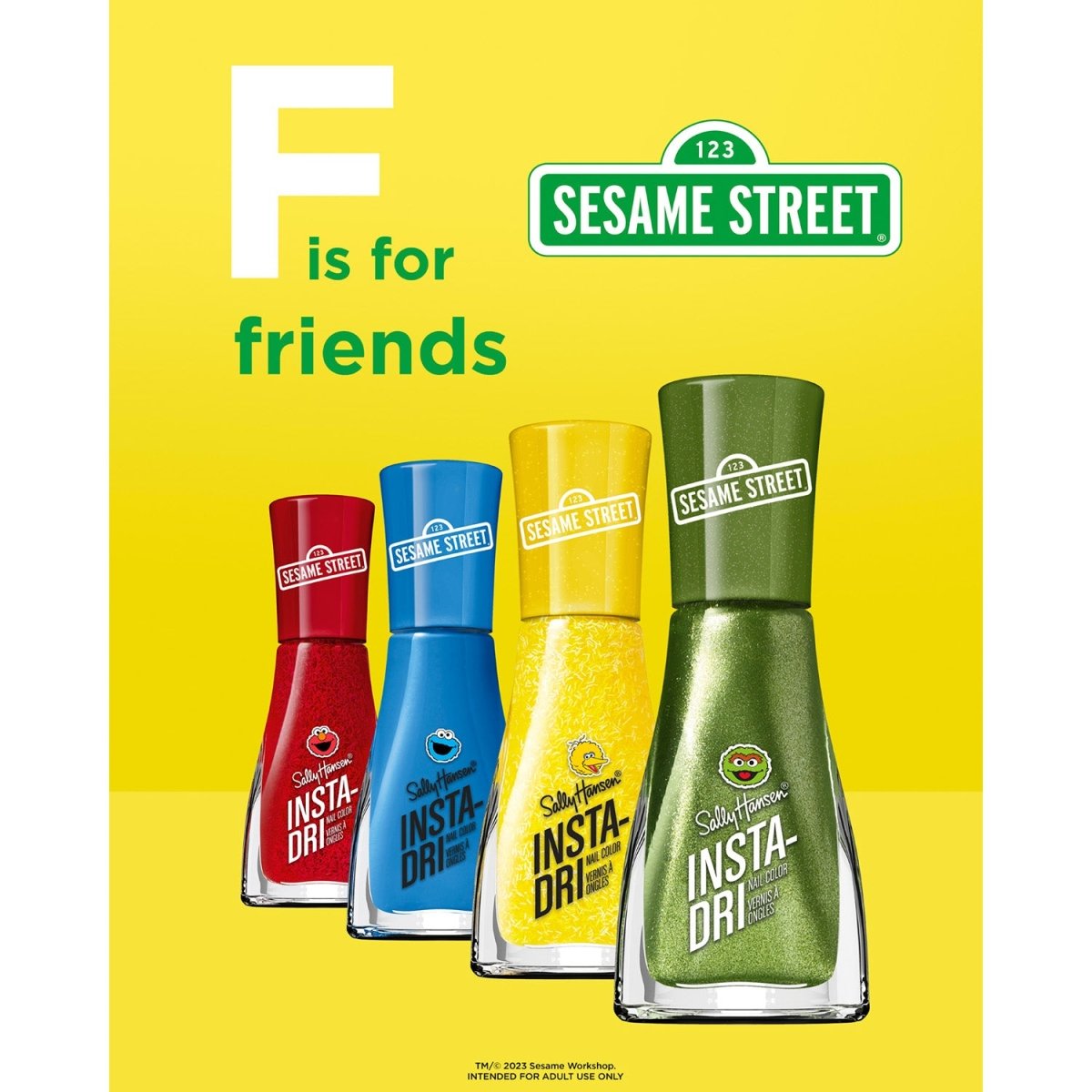 Sally Hansen Insta - Dri x Sesame Street Collection Nail Polish, 124 Am I not Adora - blue - A1 Great Deals - Sally Hansen - 3616304842450
