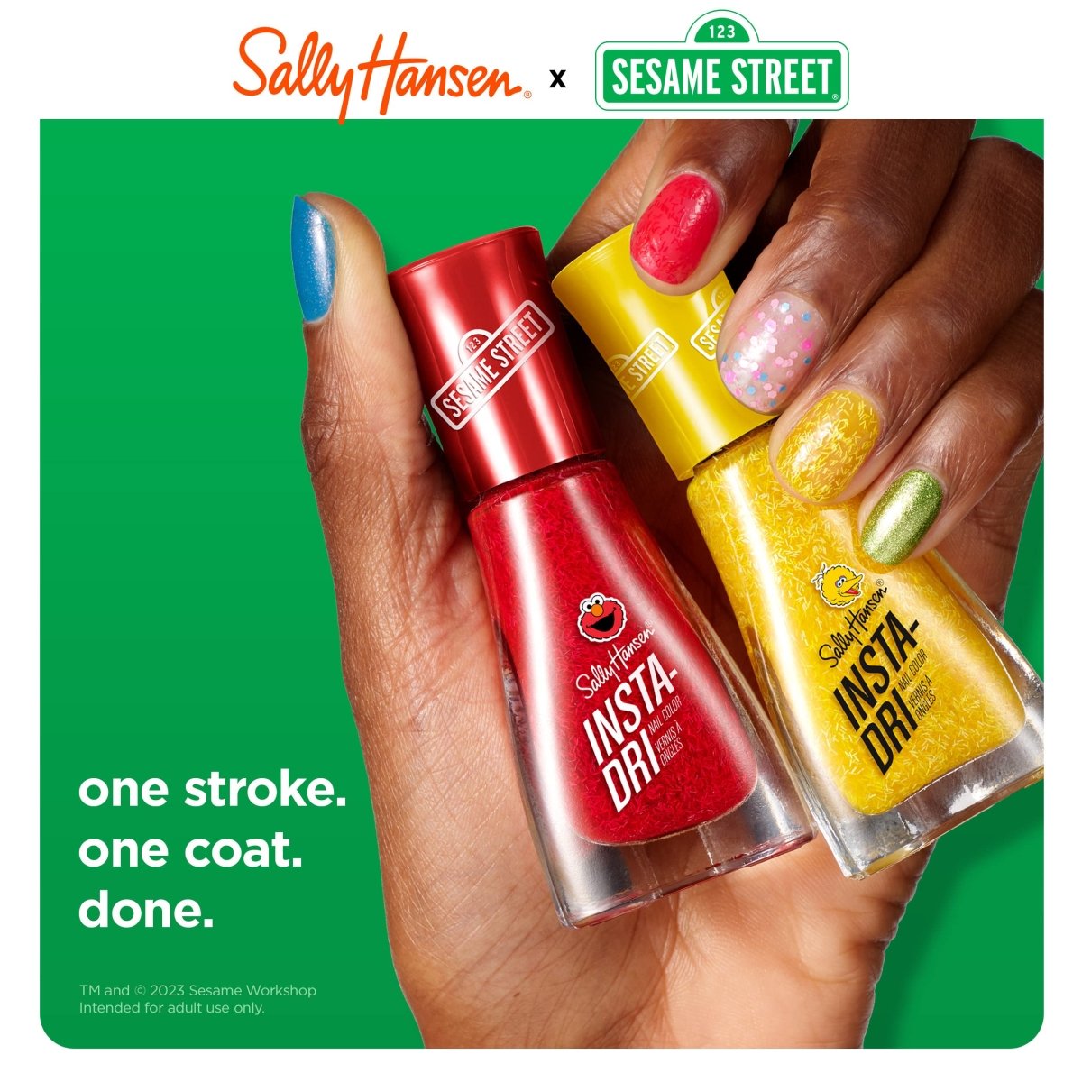 Sally Hansen Insta - Dri x Sesame Street Collection Nail Polish, 128 Think BIG - A1 Great Deals - Sally Hansen - 3616304842597