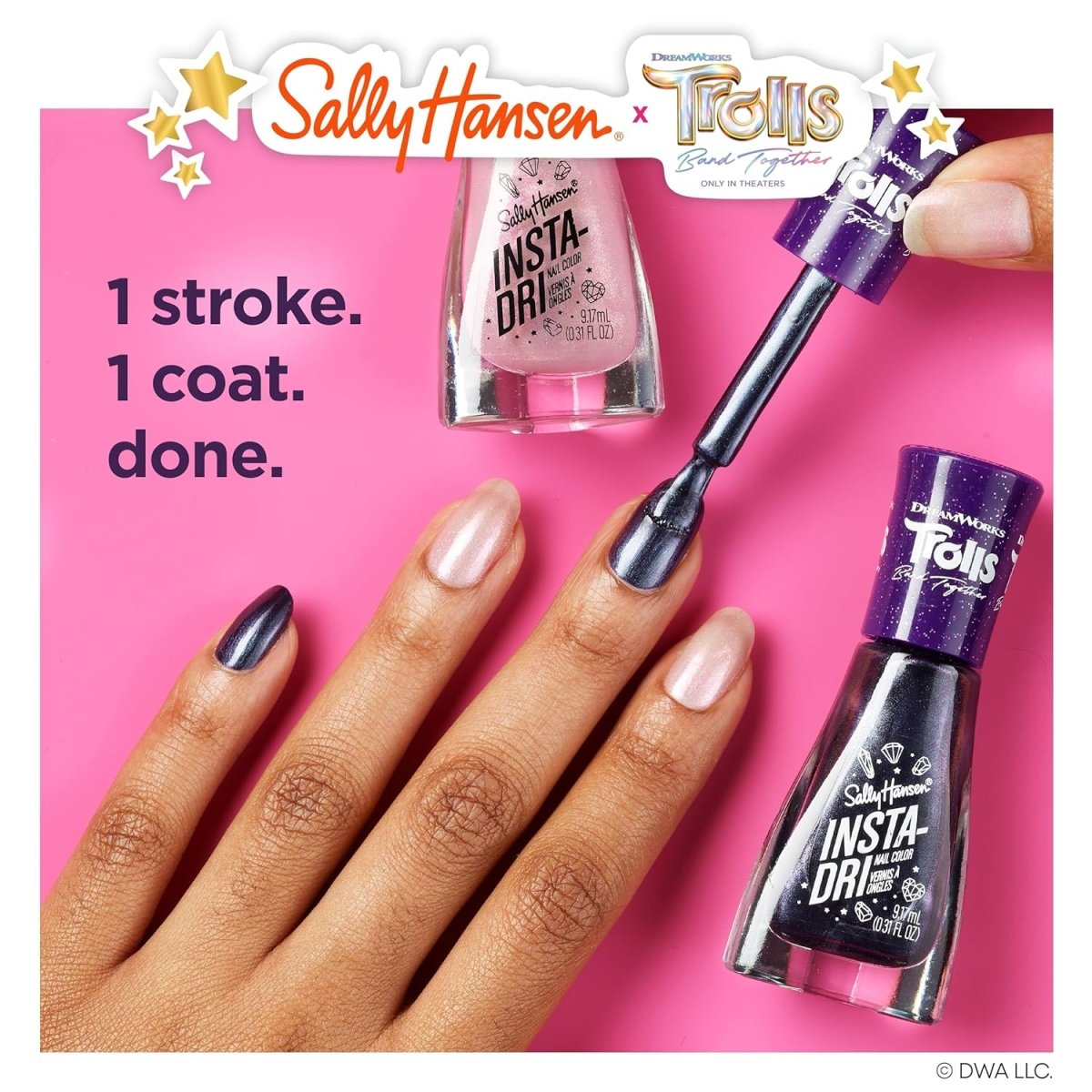 Sally Hansen Insta - Dri x Trolls Nail Polish Collection Duo - A1 Great Deals - Sally Hansen - 3616305242631