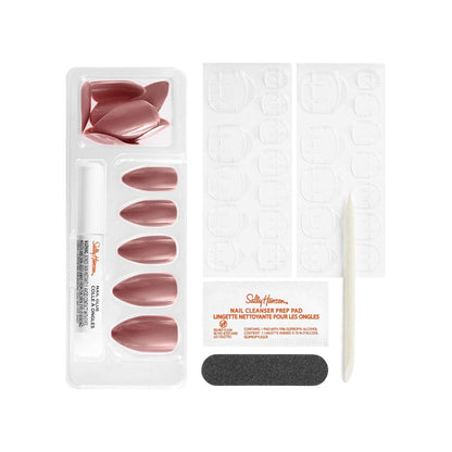 Sally Hansen Salon Effects Perfect Manicure Press on Nails Kit, AL201 Rose Shine - A1 Great Deals - Sally Hansen - 3616304012297