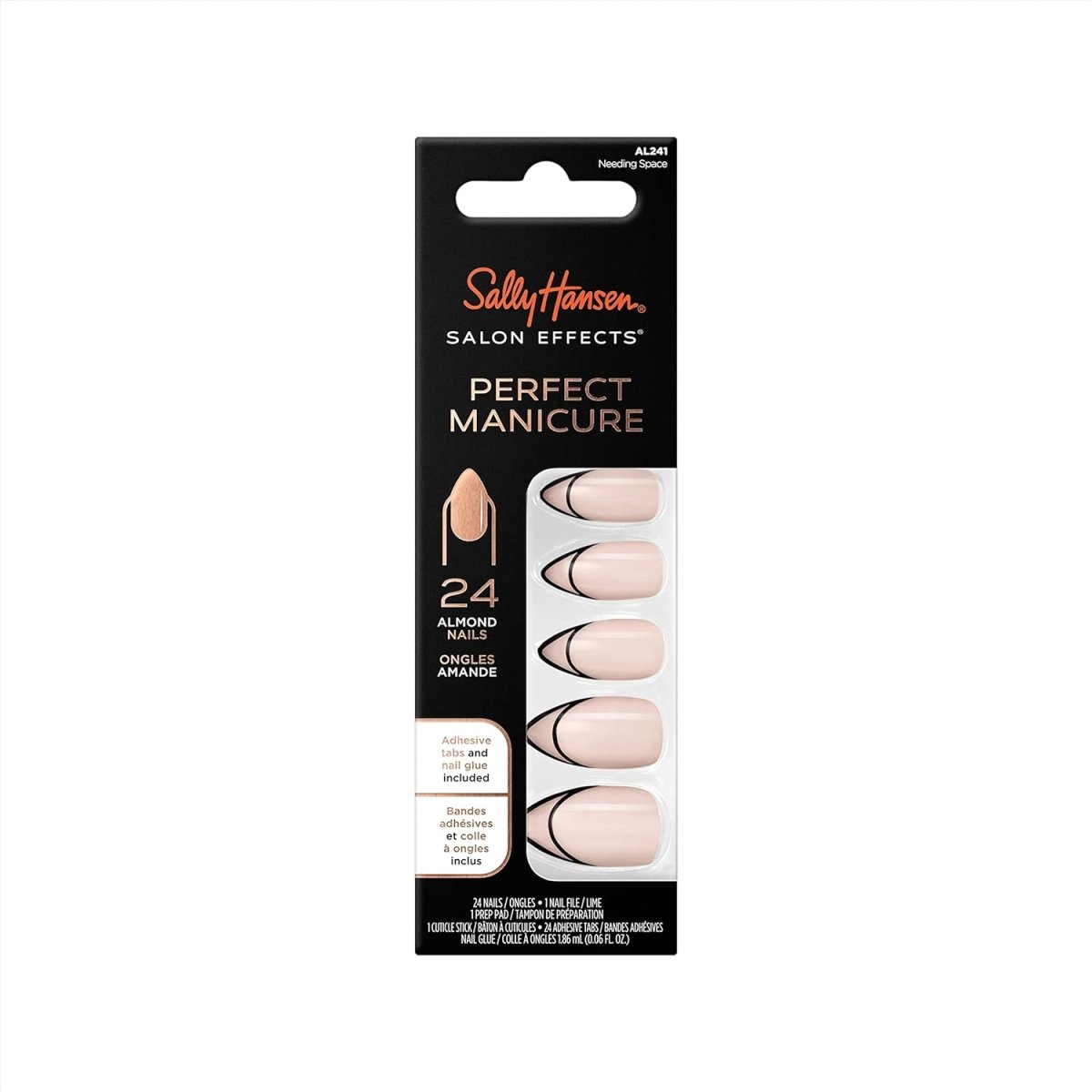 Sally Hansen Salon Effects Perfect Manicure Press on Nails Kit, AL241 Needing Space - A1 Great Deals - Sally Hansen - 3616304012310