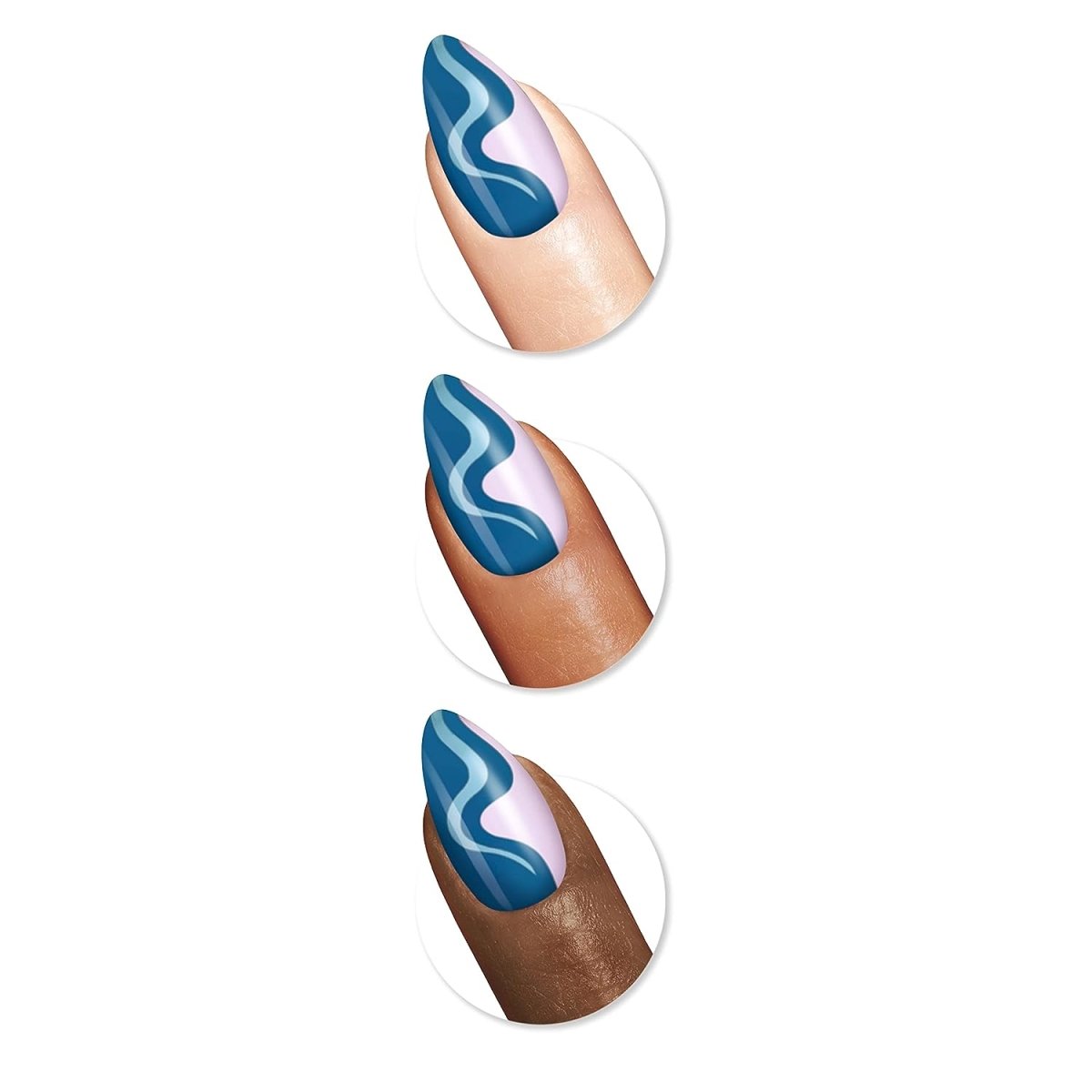 Sally Hansen Salon Effects Perfect Manicure Press on Nails Kit, AL251 Ride The Wave - A1 Great Deals - Sally Hansen - 3616304012266