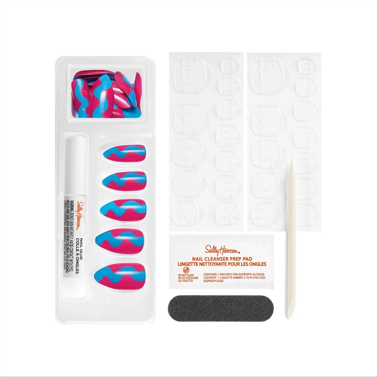 Sally Hansen Salon Effects Perfect Manicure Press on Nails Kit, AL740 Thank You Berry Much - A1 Great Deals - Sally Hansen - 3616305497970