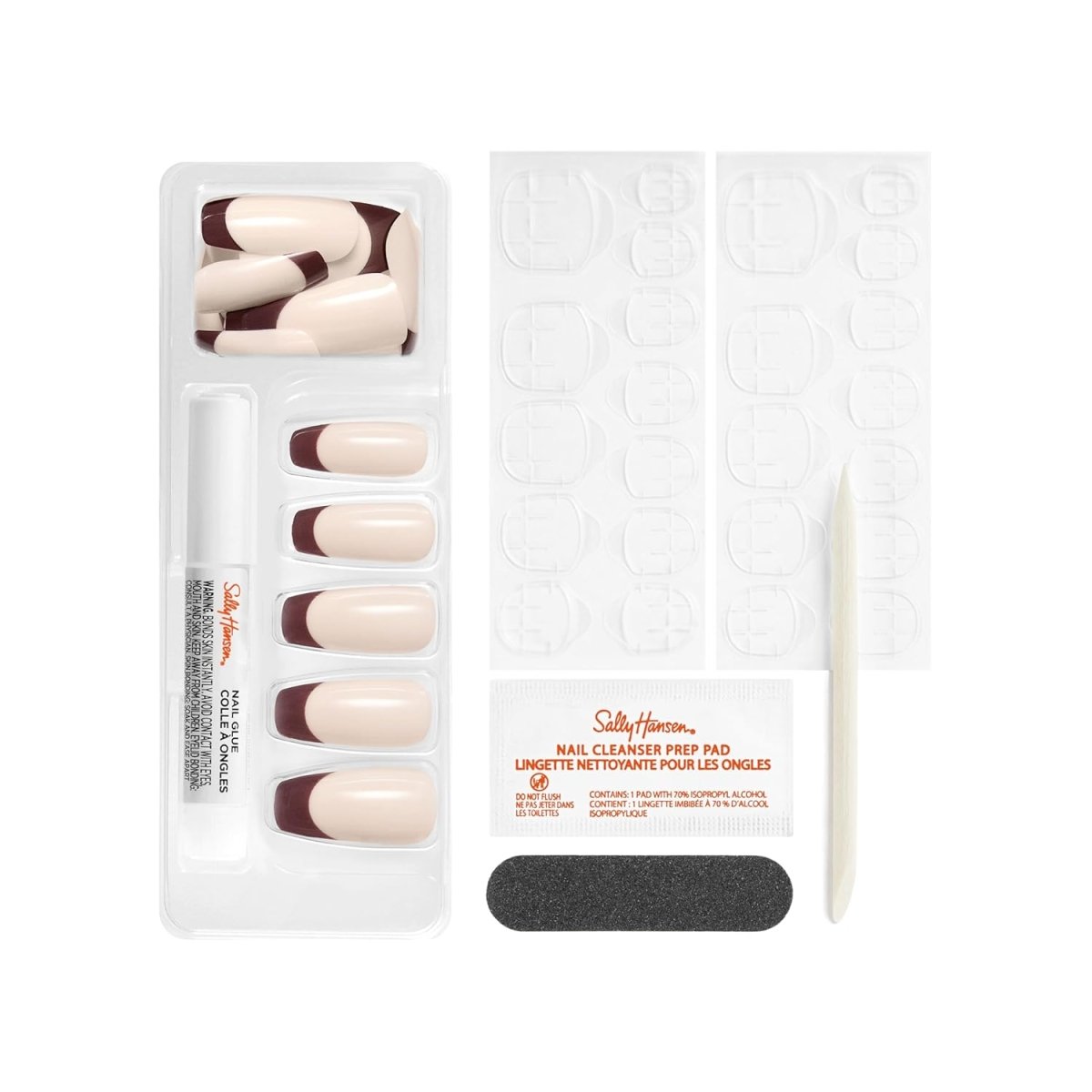 Sally Hansen Salon Effects Perfect Manicure Press on Nails Kit, CO201 Sweet Like Kisses - A1 Great Deals - Sally Hansen - 3616305344656