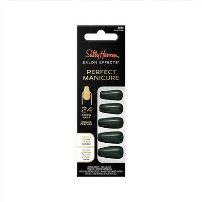 Sally Hansen Salon Effects Perfect Manicure Press on Nails Kit, CO311 Leaf Me Be - A1 Great Deals - Sally Hansen - 3616304012228