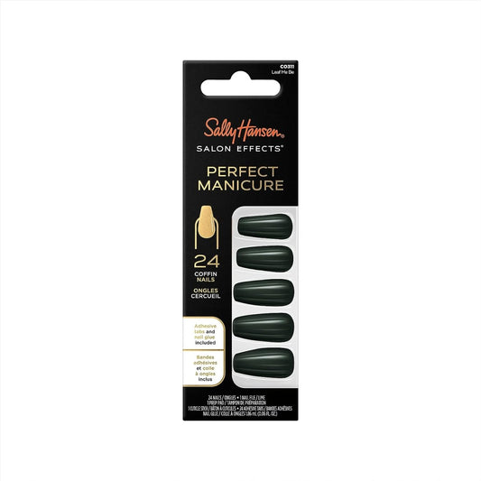 Sally Hansen Salon Effects Perfect Manicure Press on Nails Kit, CO311 Leaf Me Be - A1 Great Deals - Sally Hansen - 3616304012228