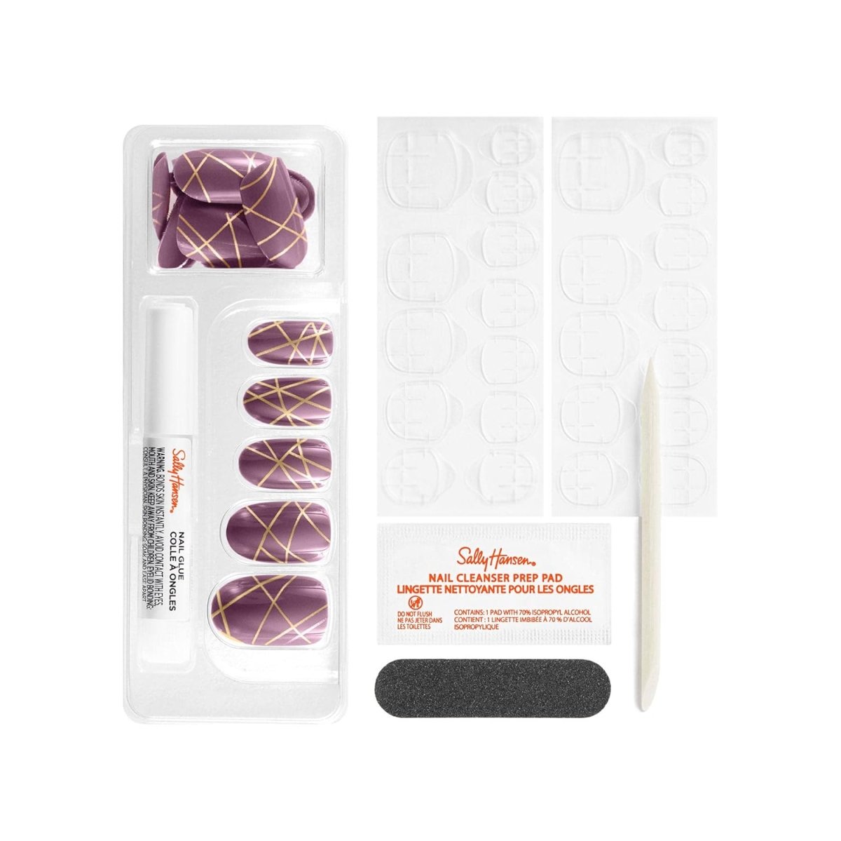 Sally Hansen Salon Effects Perfect Manicure Press on Nails Kit, OV151 Outside The Line - A1 Great Deals - Sally Hansen - 3616304012150