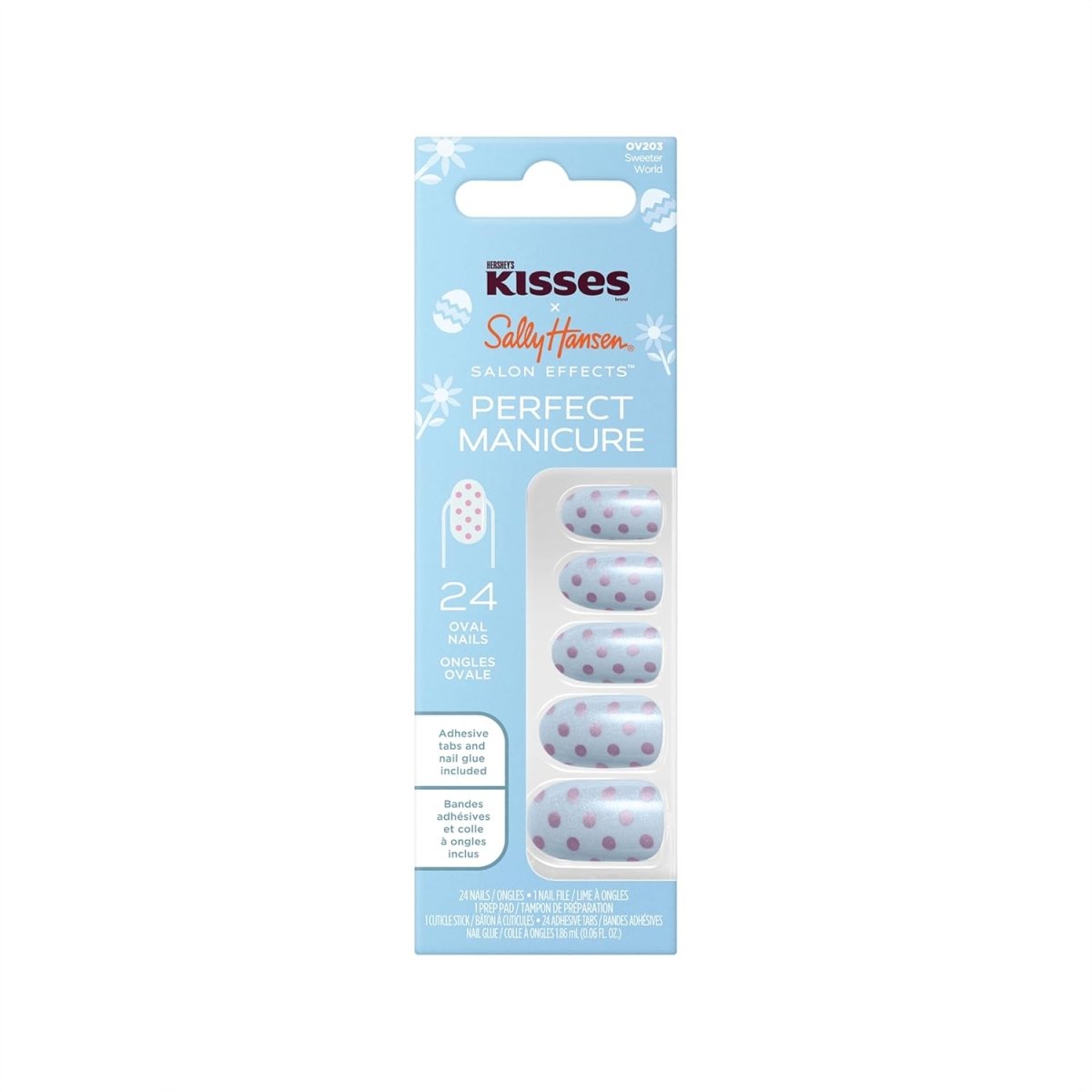 Sally Hansen Salon Effects Perfect Manicure Press on Nails Kit, OV203 Sweeter World - A1 Great Deals - Sally Hansen - 3616305344670