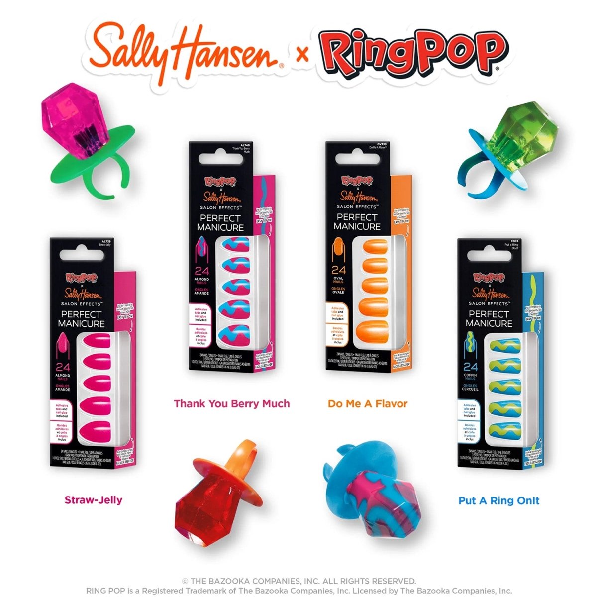 Sally Hansen Salon Effects Perfect Manicure Press on Nails Kit, OV739 Do Me A Flavor - A1 Great Deals - Sally Hansen - 3616305497994