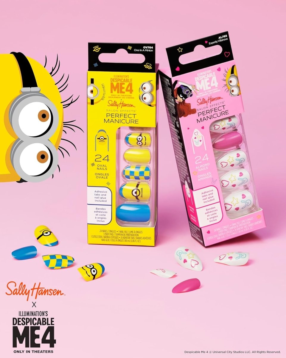 Sally Hansen Salon Effects Perfect Manicure Press on Nails Kit, OV764 One In A Minion - A1 Great Deals - Sally Hansen - 3616305517425