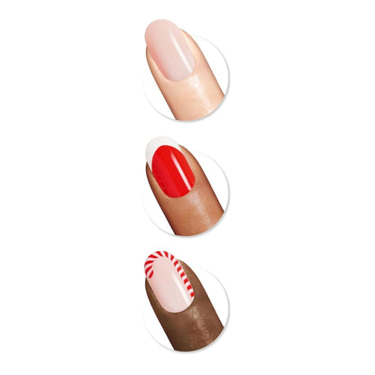Sally Hansen Salon Effects Perfect Manicure Press on Nails Kit, OV914 Santa Sweetie - A1 Great Deals - Sally Hansen - 3616305512789