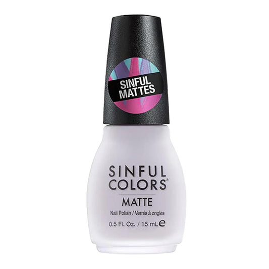 Sinful Colors Sinful Mattes Nail Polish, 2566 White Lies - A1 Great Deals - Sinful Colors - 309970051051