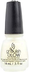 China Glaze Glow In The Dark Top Coat, 1283 Ghoulish Glow, 0.5 Fluid Ounce