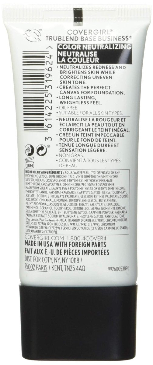 COVERGIRL TruBLEND Base Business Face Primer, 200 Color Neutralizing - A1 Great Deals - COVERGIRL - 3614225319624