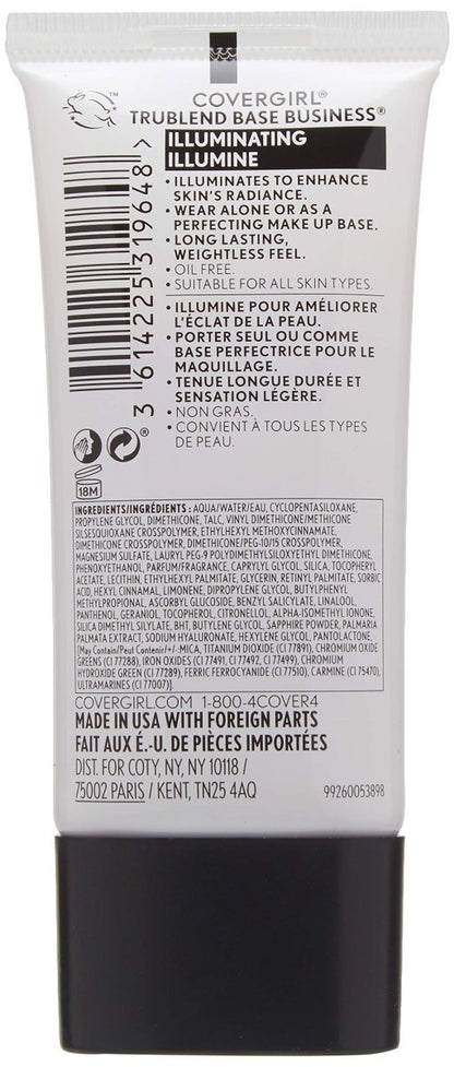COVERGIRL TruBLEND Base Business Face Primer, 400 Illuminating - A1 Great Deals - COVERGIRL - 3614225319648