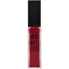 Maybelline New York Color Sensational Vivid Matte Liquid Lipstick, 36 Red Punch