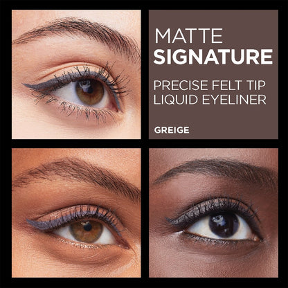 L'Oreal Paris Makeup Matte Signature Liquid Dip Eyeliner 720 Greige - A1 Great Deals - L'Oreal Paris - 071249403723