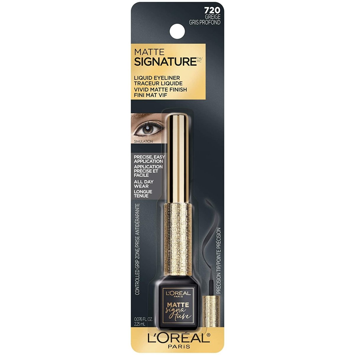 L'Oreal Paris Makeup Matte Signature Liquid Dip Eyeliner 720 Greige - A1 Great Deals - L'Oreal Paris - 071249403723