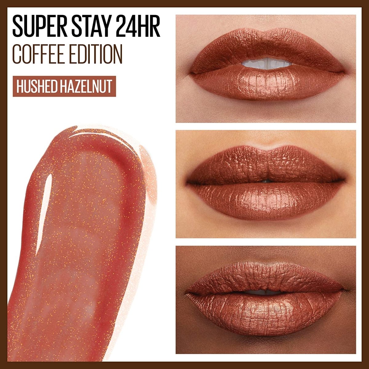 Maybelline SuperStay 24, 2 - Step Liquid Lipstick, Coffee Edition, 330 Hushed Hazelnut - A1 Great Deals - Maybelline New York - 041554586299