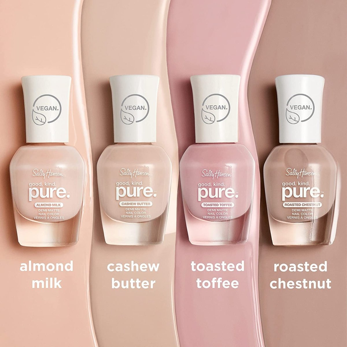 Sally Hansen Good. Kind. Pure Vegan Nail Color, 020 Almond Milk, 0.33 fl oz - A1 Great Deals - Sally Hansen - 3616303992408