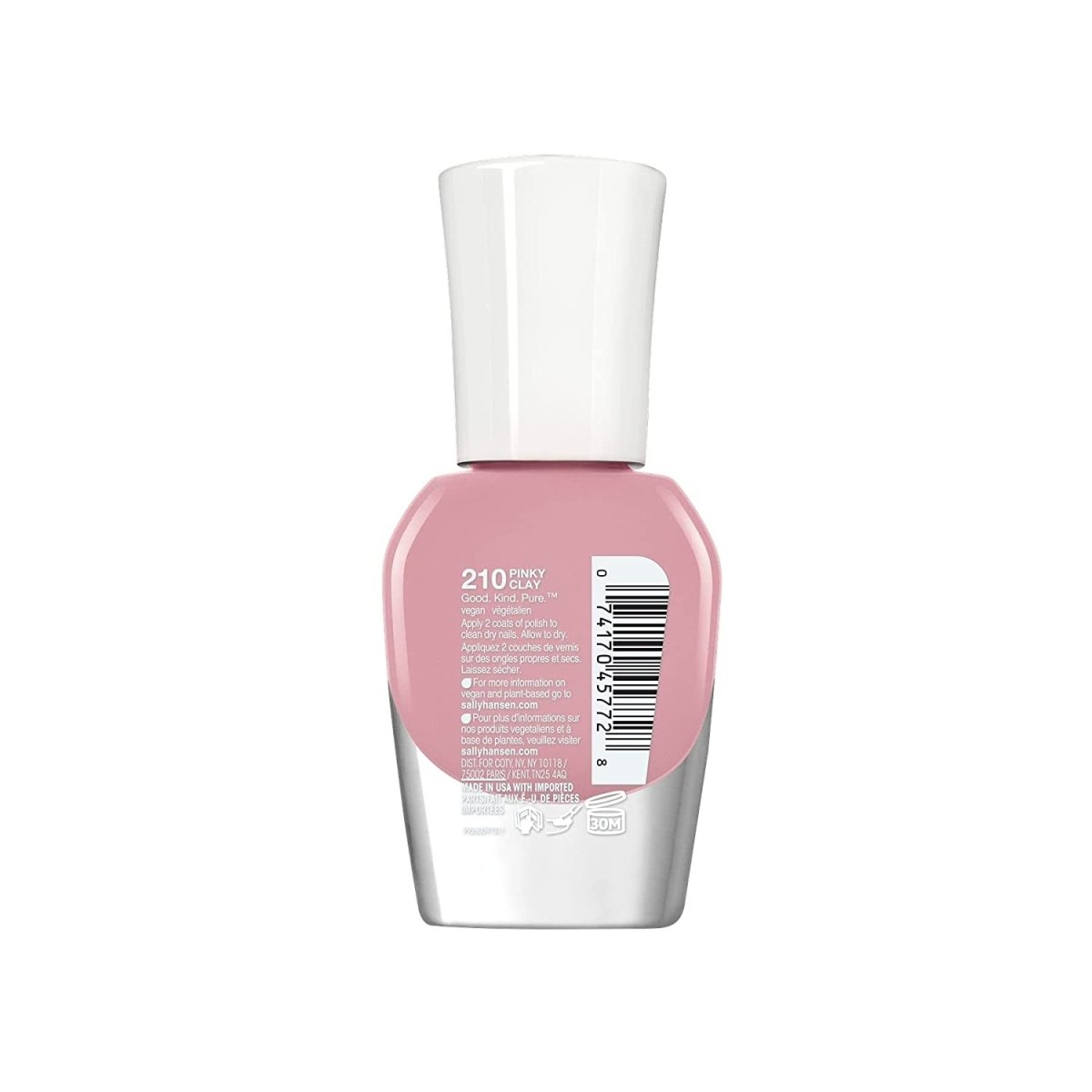 Sally Hansen Good. Kind. Pure Vegan Nail Color, 210 Pinky Clay, 0.33 fl oz - A1 Great Deals - Sally Hansen - 074170457728