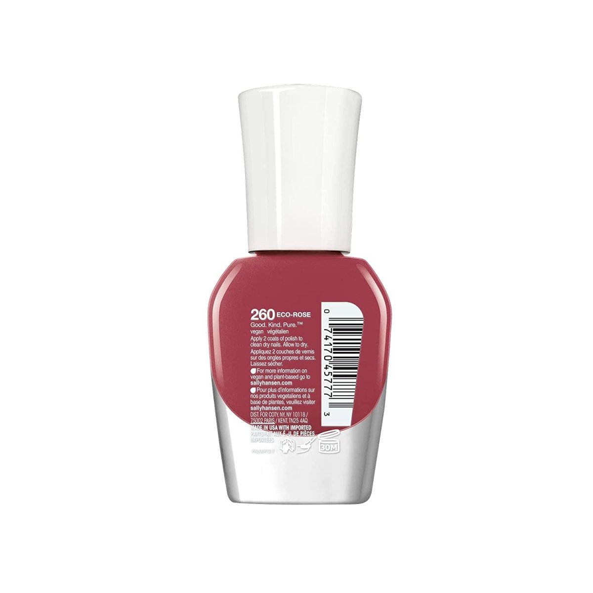 Sally Hansen Good. Kind. Pure Vegan Nail Color, 260 Eco - Rose, 0.33 fl oz - A1 Great Deals - Sally Hansen - 074170457773